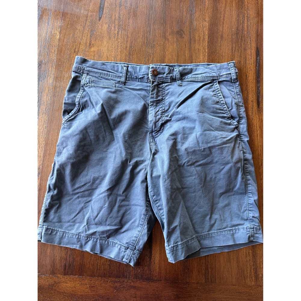 American Eagle Classic Next Level Flex Shorts Blue Gray Size 33 Stretch Chino